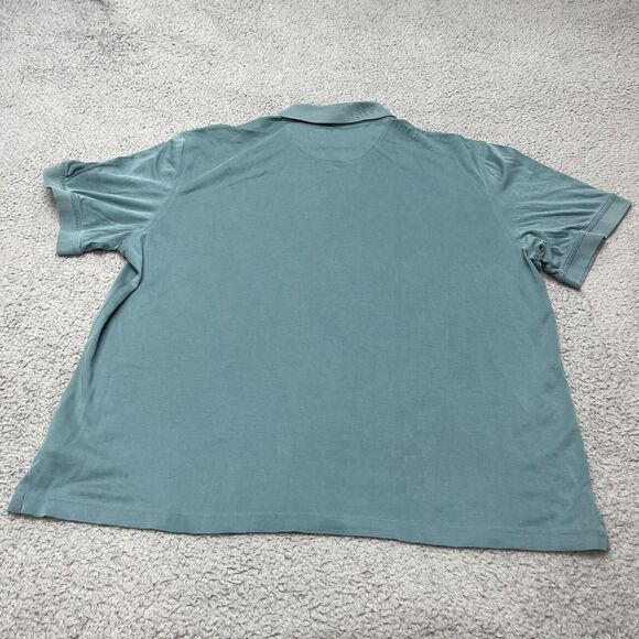 UNTUCKit Shirt Mens XXL Polo Golf Blue Short Sleeve Stretch Collared Cotton - Picture 12 of 16